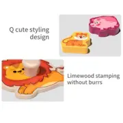 Wooden Animal Vehicle Fruit Puzzle for Children Ages 3 to 6 Educational Play