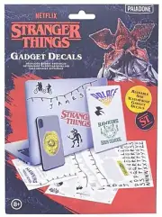 Stranger Things TV Series Set of 4 Sheets of Removable Gadget Decals NEW UNUSED