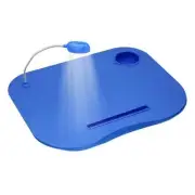 LAVISH HOME Foam Cushion Laptop Lap Desk with LED Gooseneck Light in Blue New