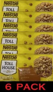 Nestle Toll House BUTTERSCOTCH Morsels Baking Chocolate Chips 11 oz Bag 6 PACK