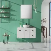 Hampton 900mm Wall Hung Vanity Unit & Basin With Stone Benchtop