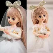 1/6 BJD Doll Cute Girl Doll with Face Makeup Eyes Wigs Clothes Kids Xmas Gift