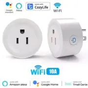 NEW Mini Wifi Smart White Plug Outlet Switch Socket Voice Control Compatible NIB