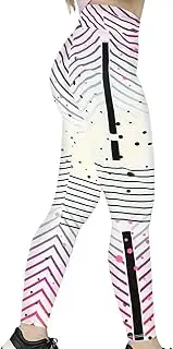 [Dikermoon] Print Graphic Quick Drying Running Yoga Leggings, High Waist Hip Lifting Workout Sports Pants, Women's Activewear