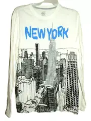 New Boys Large 10-12 New York T-Shirt Long Sleeves Wonder Nation