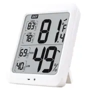Large Digital Hygrometer Indoor Thermometer with Humidity Gauge, Smart Room Temp