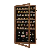Jinchuan Military Challenge Coin Display Case Lockable Cabinet Rack Shadow Bo...