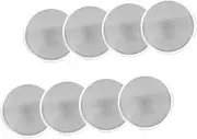 ARTIBETTER 8 sets Blank Copper Challenge Coins for DIY Crafting Smooth Surface Engraving Blanks with Storage Box for Commemorative Collecting and Creative Projects
