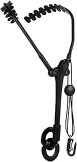 Vaveren Saxophone Shoulder Harness Sax Neck Hanging Belt Alto Tenor Aluminum Saxophone Holder Sax Strap for Concert Live Performance, black
