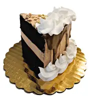 DEZICAKES Fake Piece of Cake Slice Artificial Food Fake Piece of Choc Drizzle