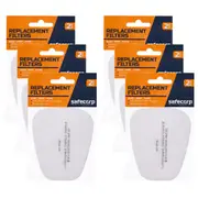6PK Safecorp P2 Half Mask Respirator Replacement Filters Cartridge 10.5x16cm