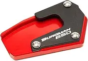 Mobi Support for Suzuki Burgman 650 Executive AN650 2013-2020 2021 Motorcycle Kickstand Foot EnlargerSide Stand Extension with Logo (Color : 2)