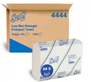 Scott Low Wet Strength Compact Towel - White Carton (24 Packs)