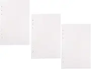 COHEALI A5 Loose-leaf Paper Notebook Replacement Core 3 Pack Dotted Pattern for School Journaling