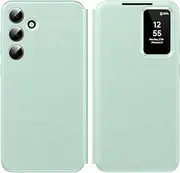 for Samsung Galaxy S24 Plus with Smart Small Screen View, S-View Wallet Phone Case, for Samsung S24 Plus Case Smart Window Cover, Smart Flip Leather Protective Cover for Samsung S24 Plus 5G Case
