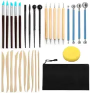 Polymer Clay Tools, 30PC Modeling Clay Tools Set, Dotting Tool & Pottery Craf...