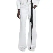 [ANN DEMEULEMEESTER] Claire 5 Pockets Comfort Denim Trousers White