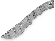 Premium Custom Handmade Damascus Steel Blank Blade Tracker for Knife Making - HB 15. Ideal for Knife Projects and Customization. Durable and Versatile Blank Blade for Knife Making Enthusiasts.