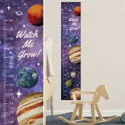 Personalised Astronomy Space Planets Stars Measure Height Fabric Growth Chart