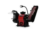 BAUMR-AG Bench Grinder and Belt Sander Combo, 150mm Grinding Disc, 50 x 686mm Linisher, Brushless Motor, Worklight