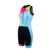 Zone3 Activate+ Women's Sleeveless Trisuit - Black/Neon Size S