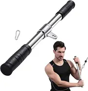 Strength Training Straight Rod - Stainless Steel Exercise Straight Rod,Heavy Duty Equipment, Multi-Functional Exerciser for Home, Gym, Dormitory, Travel