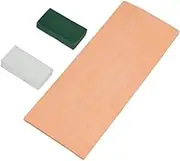 Genuine Leather Strop with Polishing Compounds Stropping Knife Sharpening Kit with Smooth & Rough Side 3 x 8 Inch Long for Honing Sharpening Knives Scissors Straight razor Strop Stropping