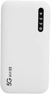 5G Mobile Hotspot, 5G Router with Sim Card Slot, 5G Modem, Portable WiFi Device for Travel, Unlocked LTE Mobile Hotspot WiFi 6, 2.77Gbps, 6100mAh, for Phone Tablet