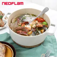 在飛比找PChome24h購物優惠-【NEOFLAM】FIKA 陶瓷塗層鍋具 雙耳湯鍋22CM 