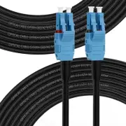 - 100M/328ft OS2 LC to LC Outdoor Armored, Duplex 9/125 Uniboot SM Fiber Opti...