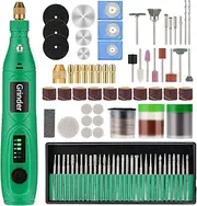 [LudoPam] 2 in 1 Electric Rotary Tool & Engraving Pen,5-Speed USB Rechargeable Rotary Tool Kit with 136 Accessories, Power Engraving Machine Carving Tools for Handmade Crafting and DIY Creations