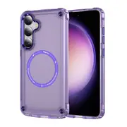 For Samsung Galaxy S24+ Plus Case, MagSafe compatible, Shielding Cover, Clear Purple