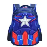 Waterproof nylon backpack with three compartments for children, ideal for students aged 3 to 12, inspired by the five-pointed star