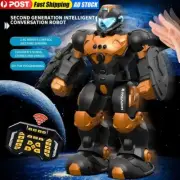 Voice Gesture Sensing RC Metal Smart Walking Dancing Programmable Robot Toy Gift