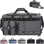 AUNGKWANG Sports Bag, Travel Bag, Large 65L Sports Bags with Shoe Compartment & Wet Compartment, Large Women's Men's Gym Bag for Travel, Camping, Sports, Fitness