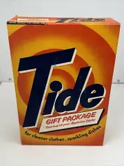 Tide Laundry Detergent Vintage 1950s Unopened Soap P&G USA Made Gift Package Alt