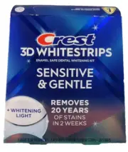 NEW Crest 3D Whitestrips Sensitive & Gentle + LED Light 14 Treatments EXP 2/2027