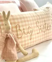 Big Sister Gingham Cushion Cover 30 X 50cm. Free Postage