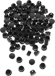FUNOMOCYA 100pcs Tube Hole Plug Hole Cover Caps Furniture Plugs Decorative Hole Plugs Cabinet Hole Plugs Panel Furniture Parts Round Hole Plugs Plastic Hole Plugs Abs Cupboard Button
