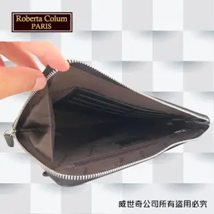 【Roberta Colum】諾貝達百貨專櫃手拿包 側背包 商務包(8911黑色)