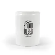 Fred Howligans Ceramic Treat Jar - Ain't Too Proud To Beg