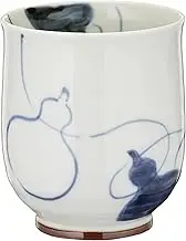 Hasami Ware 10256 Rokubei Teacup, Medium, Old Gourd Crest