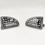 BAKUGO 2Pcs LED Dynamic Turn Signal Side Marker Light Sequential Blinker for Benz Smart Fortwo 451 Coupe Cabrio MK1 MKII 2007-2015