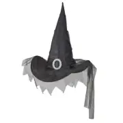 Black Witch Hat for Halloween Adult Wizard Hat Cosplay Party Headpieces