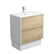 750/900/1200*465*670/870mm JOLI AMATO Scandi Oak Vanity with Matte White Panels