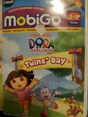 Vtech MobiGo Cartridge DORA THE EXPLORER TWINS DAY Learning Game BRAND NEW