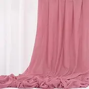 Dusty Rose Wedding Gauze Cheesecloth Fabric, 10 Yard Cheesecloth Arch Draping Ceiling Drape Table Runner Fabric, Dark Pink DIY Cheesecloth for Table Runner Chair Sash Napkins Drape Wedding Decoration
