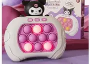 Quick Push Game, Pop It Game, Quick Push Bubble Game, Pop It Game, Pop It Electronic Game, Bubble Shooter, for Early Concentration Training, for Boys & Girls & Teenagers (Kuromi)