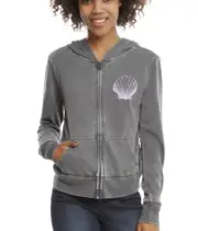 Disney Finding Dory Nemo Purple Shell Reef Scene Zip Hoodie Size Medium