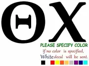 THETA CHI FRATERNITY Vinyl Decal Sticker Car Window Bumper Wall Laptop 12"